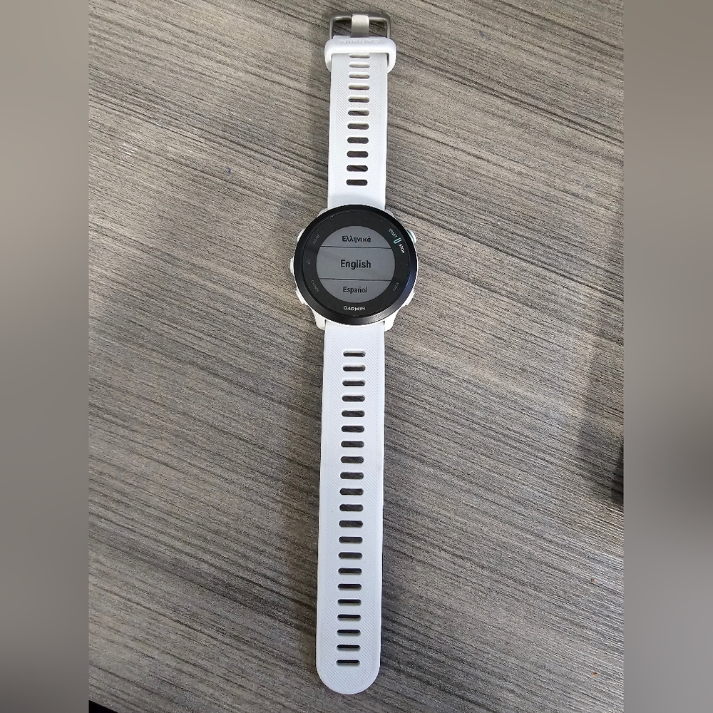 Garmin White Forerunner 55 GPS Fitness Smartwatch